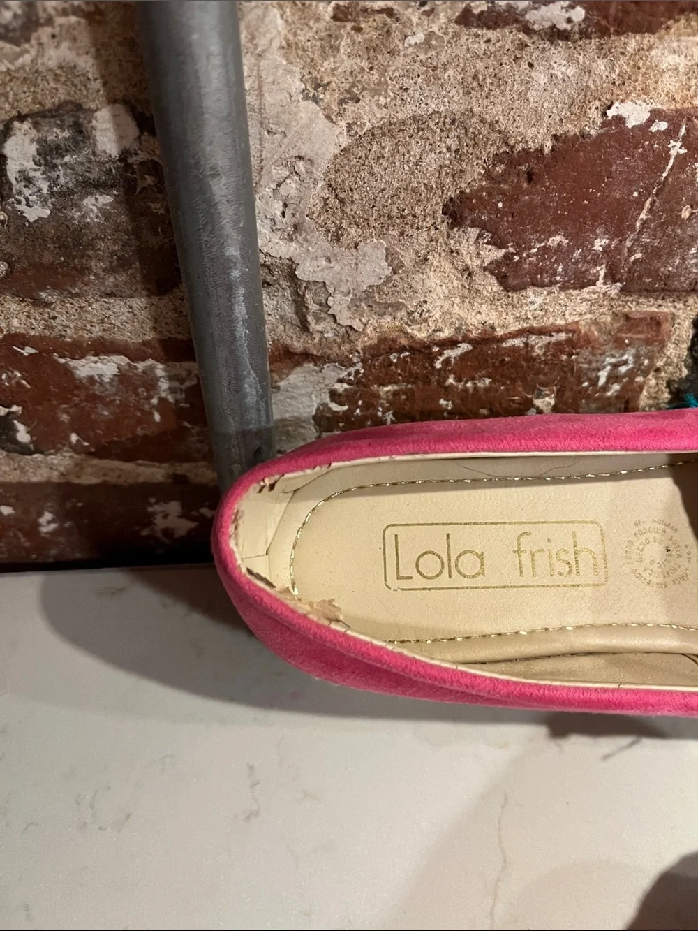 Lola Frish Floral Embroidered Platform Espadrille Slip On Size 23.5 or US 6.5